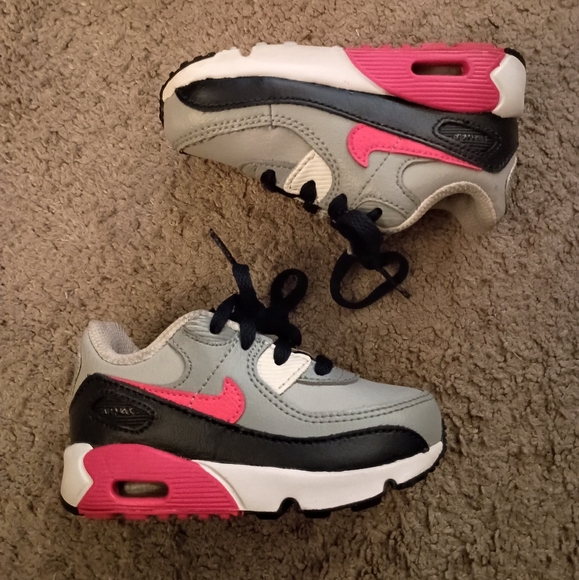 Nike Air Max 90 TD 'Radiant Red' Sneakers Size 6 Toddler PRE-OWNED - Picture 1 of 6